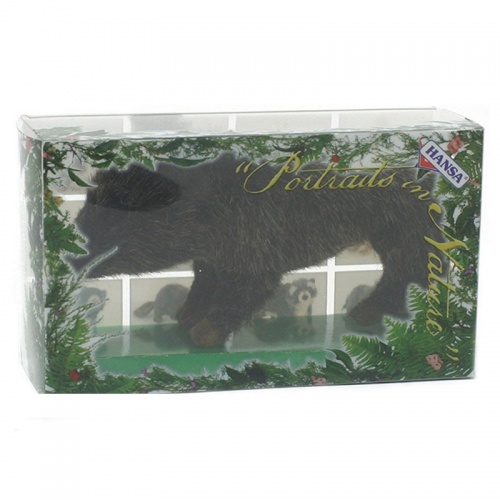 Mini Black Bear Plush Soft Toy by Hansa